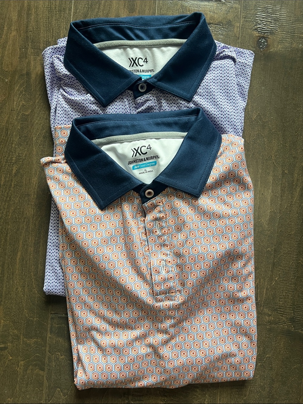 Johnston & Murphy XC4 J & M Cool Degree Size XL Polo Bundle of 2